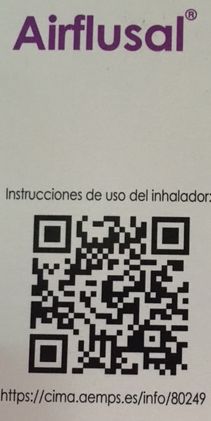 airflusal codigo QR